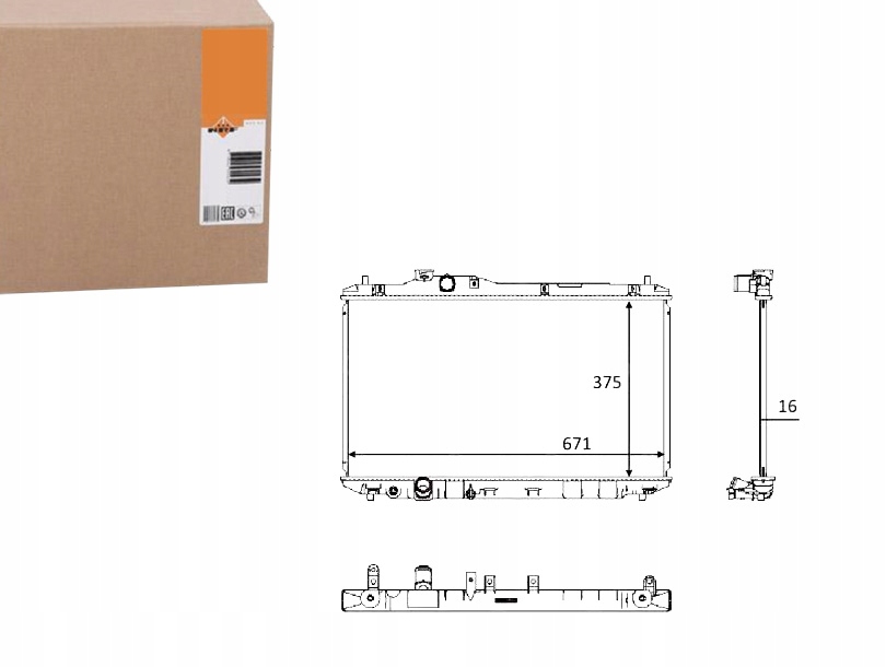фото №1, Nrf радиатор wody honda civic ix 1.8 i-vtec fk