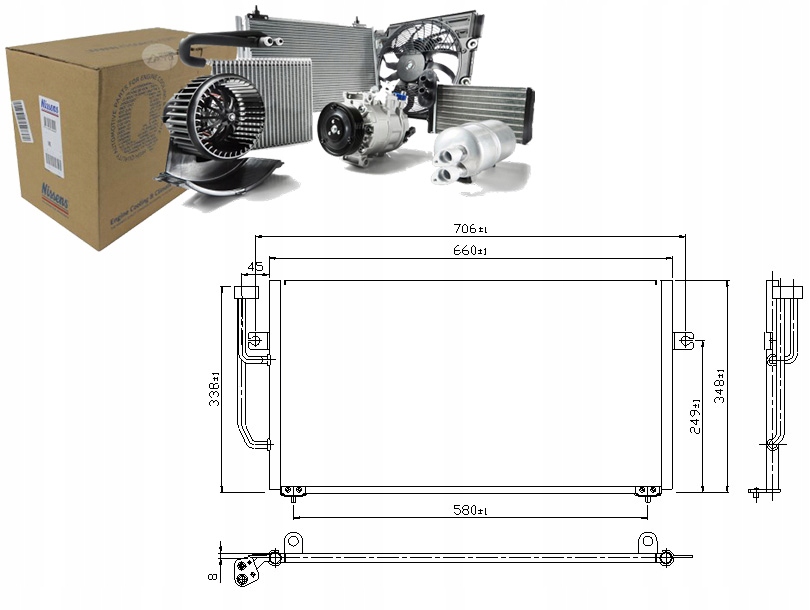 фото №14, Nissens 94306 конденсатор, кондиционер