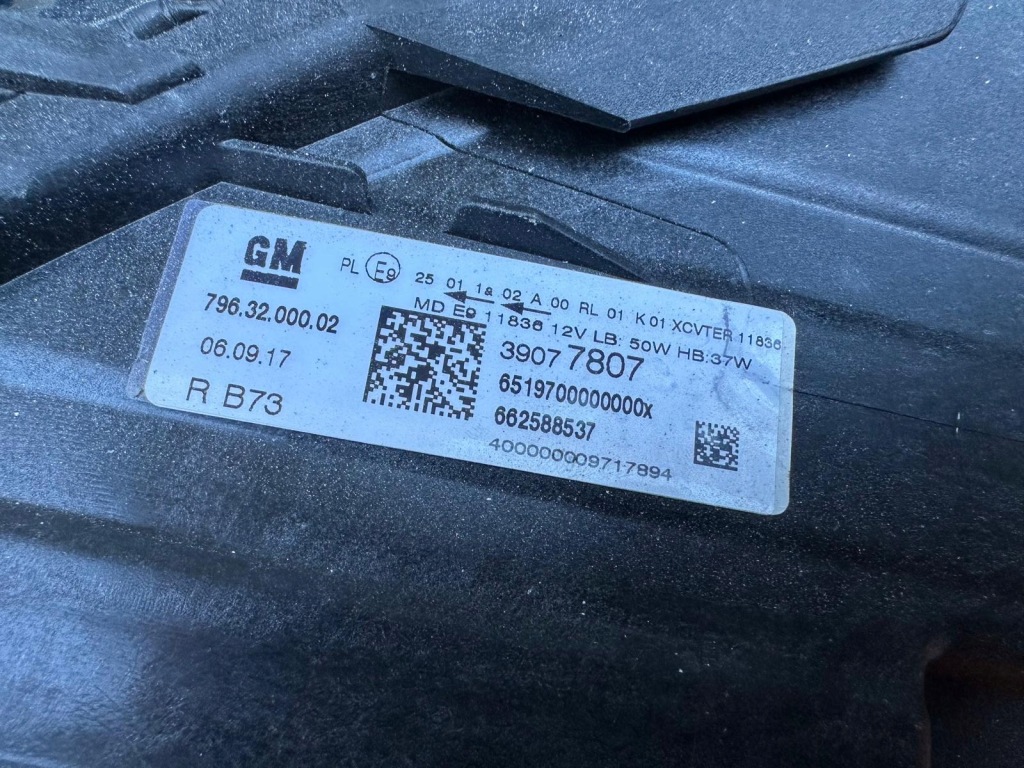 Opel astra k v 39077807 фара передок  правая full led lux оригинал . европа cała Цена