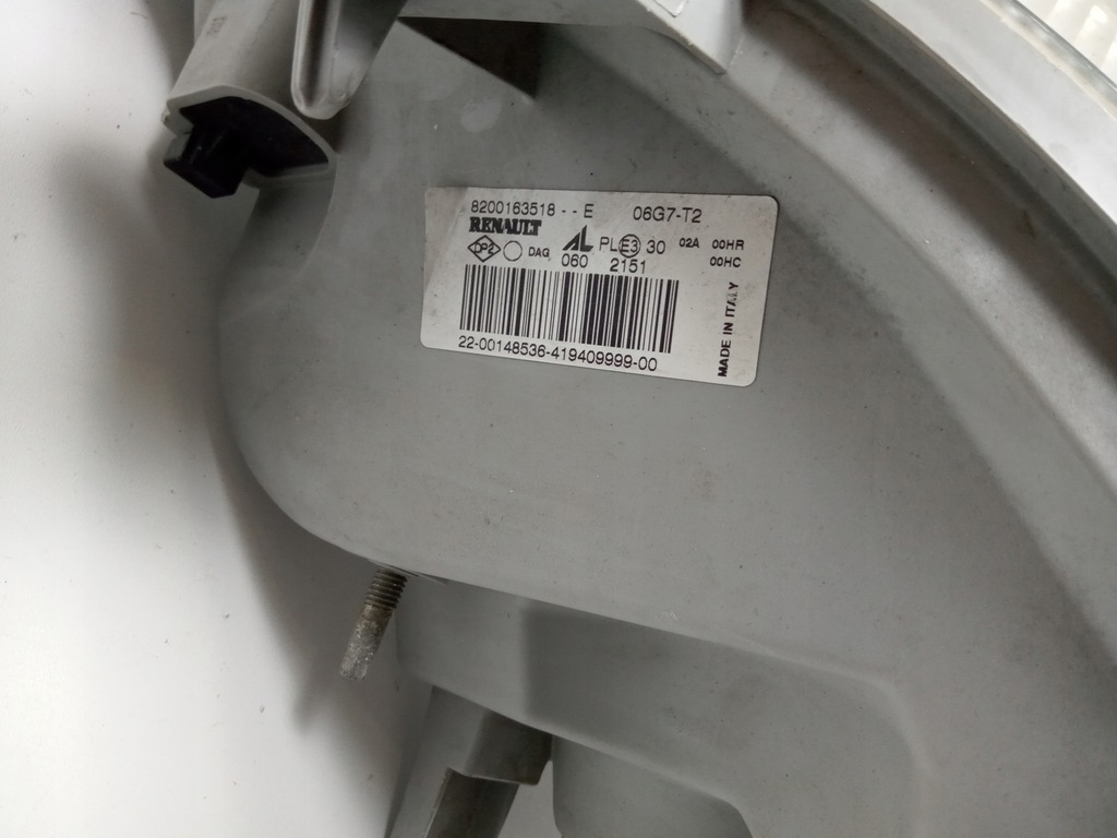 фото №4, Лампа права перед renault master ii 8200163518