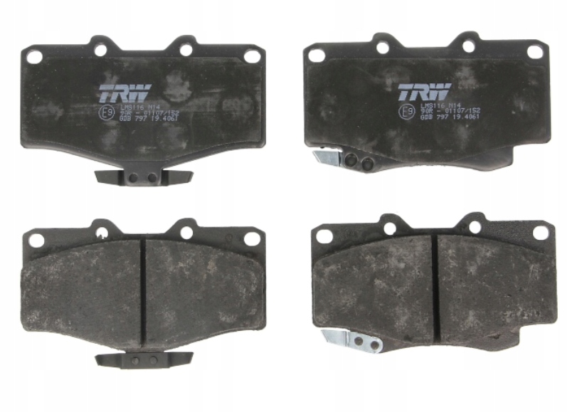 фото №1, Тормозные колодки тормозные toyota hilux 1988 - 1994 перед trw