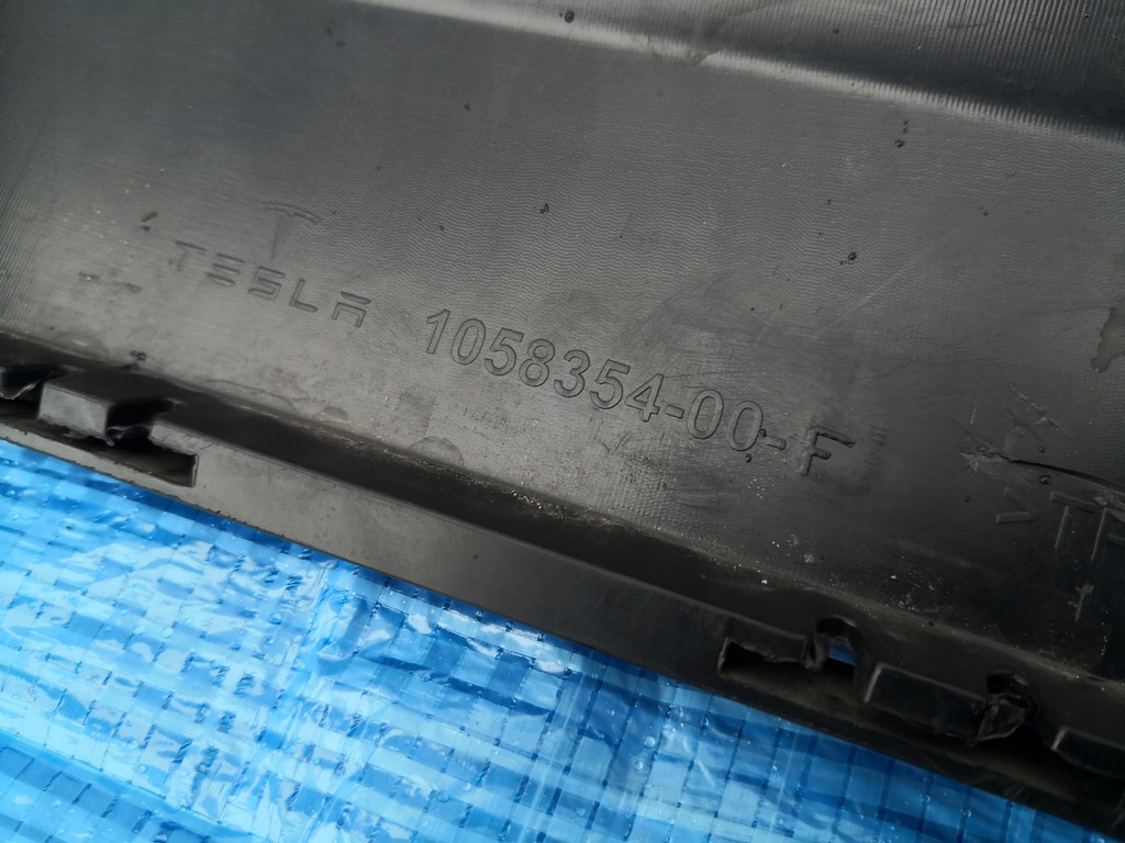 фото №12, Tesla x спойлер накладка-спойлер бампера заднего 105835400f