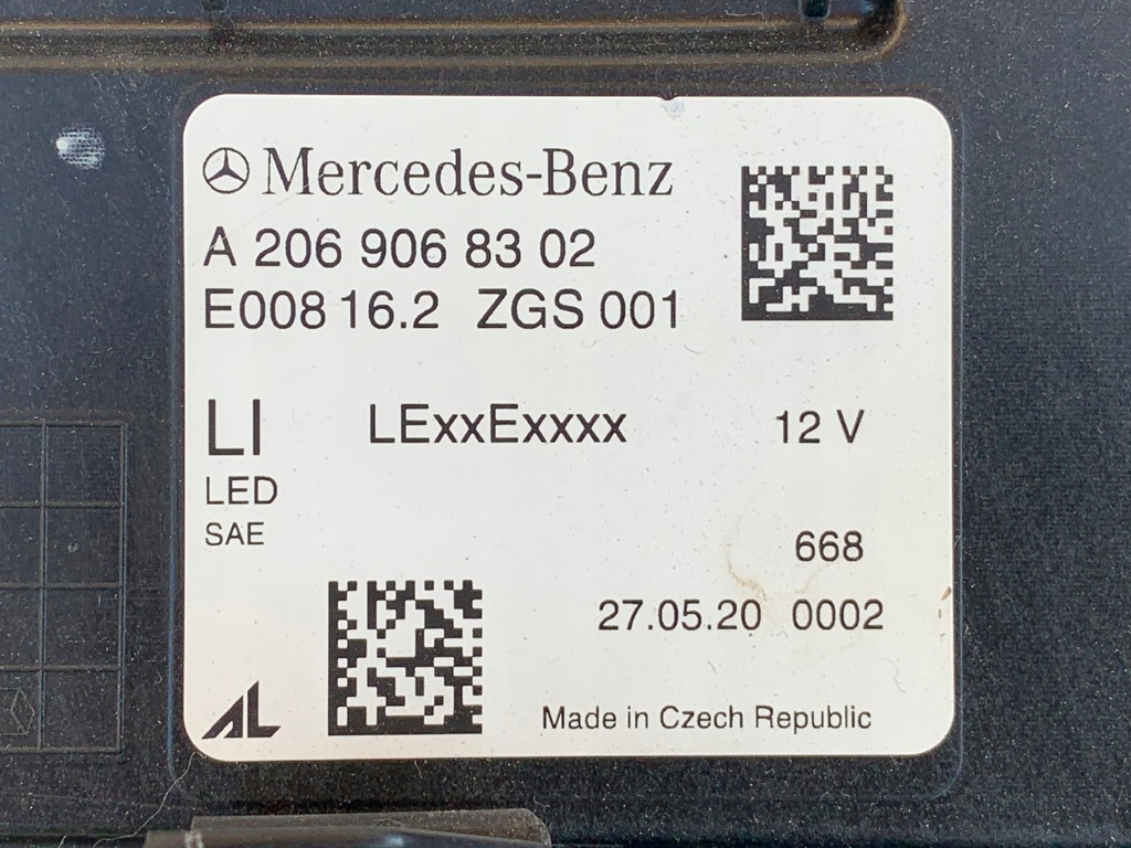 фото №13, Mercedes w206 2021-2024 лампа ліва led digital light usa