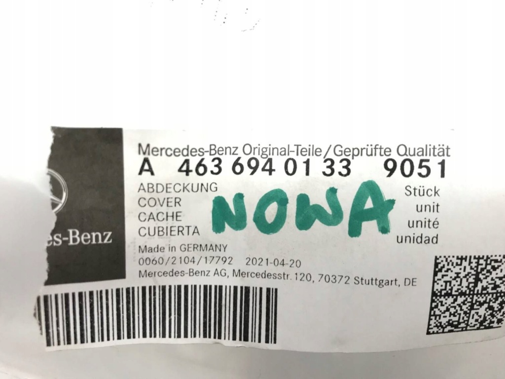 Mercedes-benz g w463 2nd gen -02 гумовий прокладка багажника a4636940133 Зі Шроту