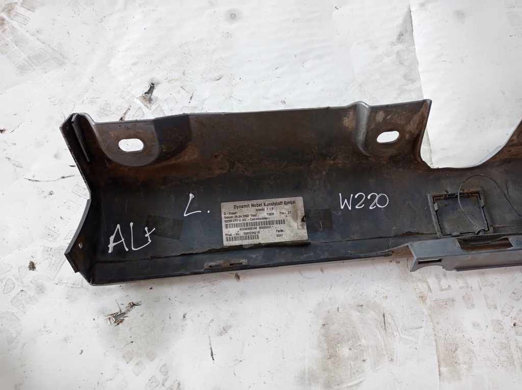 фото №10, Молдинг порог левая mercedes w220 347 a2206900140