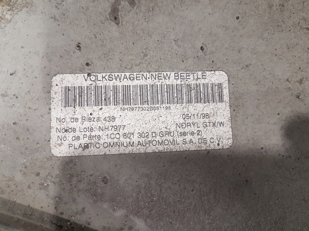 фото №8, Vw new beetle крыло задняя правый ly9b