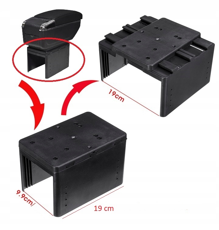 фото №8, Підлокітник автомобільний універсальний ze бардачок dla większości автомобілів