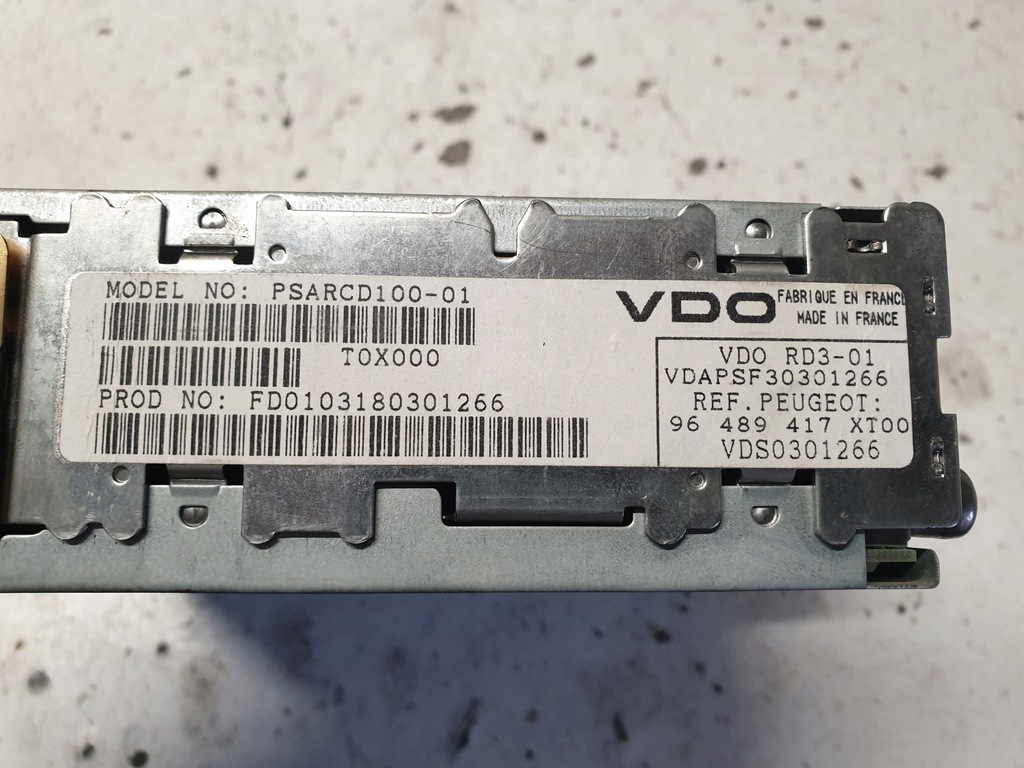 фото №4, Радио cd peugeot 307 96489417xt