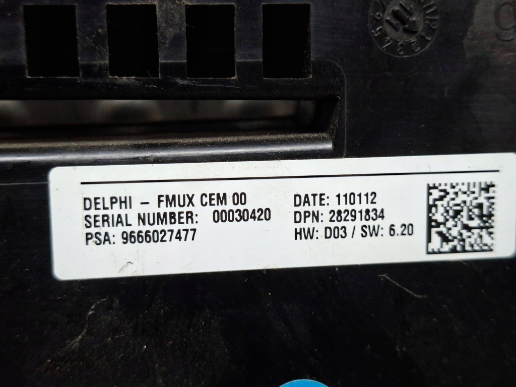 фото №4, Панель кондиционера радио 9666027477 citroen c4 ii ds4 2010-