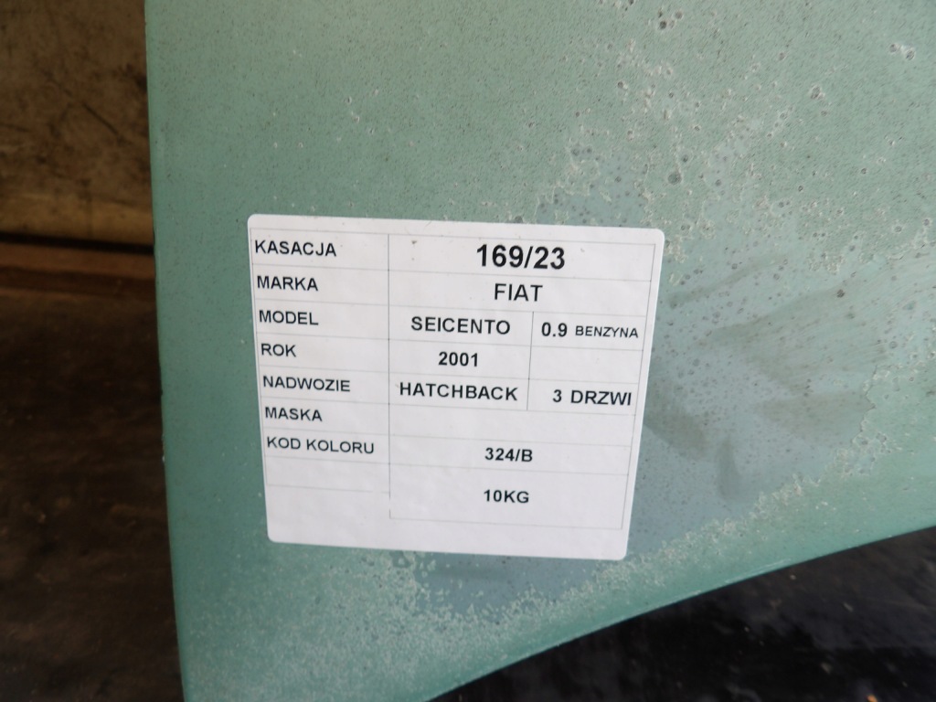 Fiat seicento капот 324/b 0,9b Зі Шроту