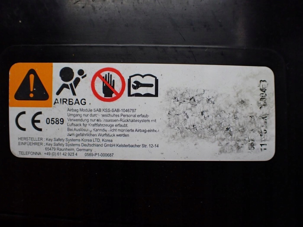 Подушка подушка безпеки бічна ліва оригінал opel karl rocks 18r Доставка