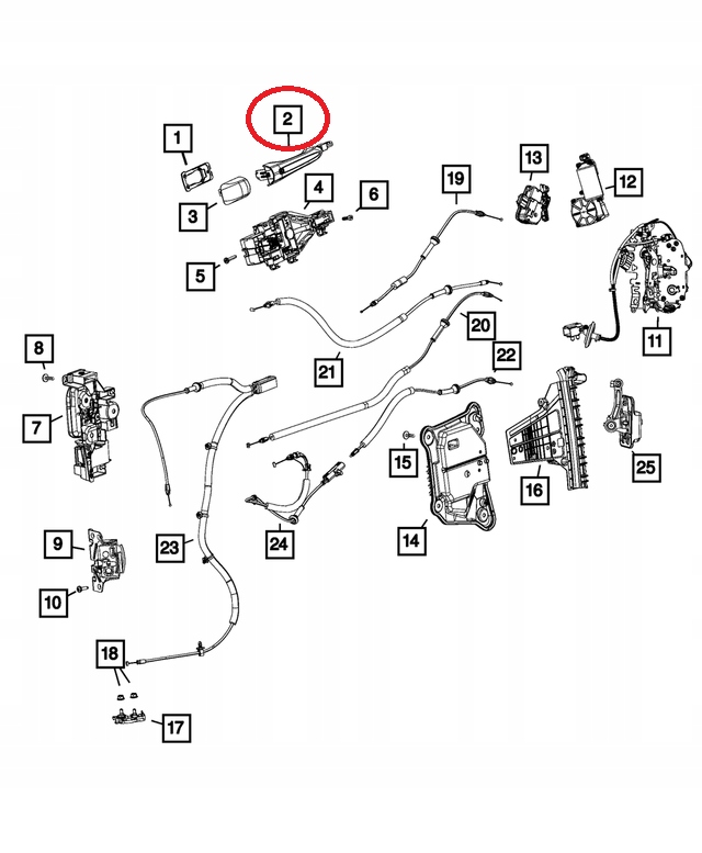фото №1, Chrysler pacifica ручка двері перед задня