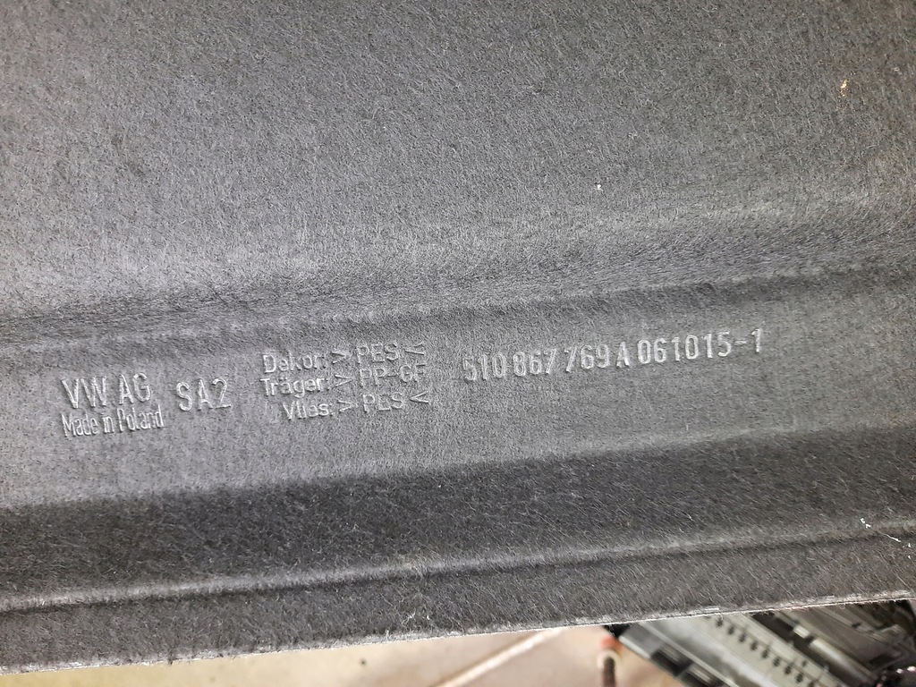 фото №8, Golf vii sportsvan полиця багажника задня