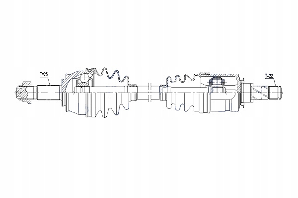 Привідний вал привідна opel corsa e 1.3cdti 14- права mtm nty Доставка