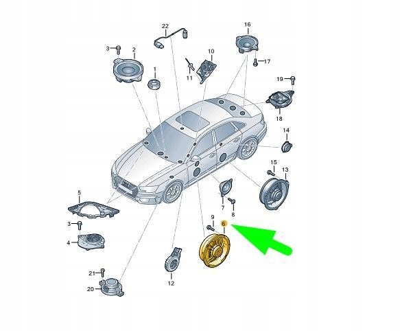 фото №8, Динамік басовий vag audi a4 a5 rs4 rs5