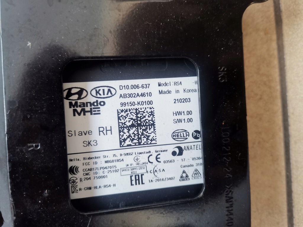 фото №5, Kia e soul 2020- датчик мертвого pola датчик кронштейн ab301a4610