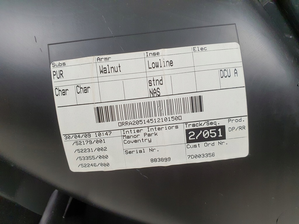 фото №9, Оббивка обшивка двері правий задня jaguar xf x250 eu