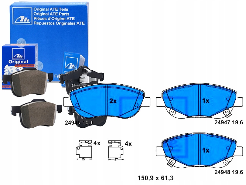 фото №1, Тормозные колодки тормозные toyota avensis verso 2.2d 11.08-1