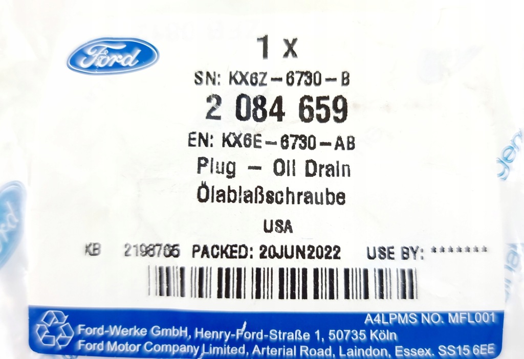 фото №13, Крышка слива масла mustang 5,0 17- explorer 2020-