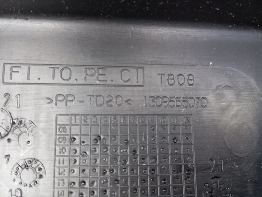 Бампер задній задній fiat fiorino bipper nemo 1309565070 pdc новий оригінал Зі Шроту