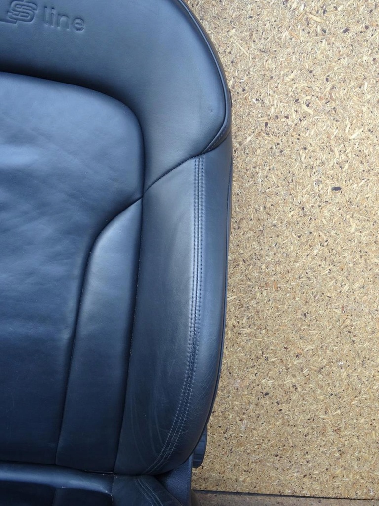 фото №8, Audi q3 8u s-line 11-18 обивка сиденья полная кожа заднее сиденье спинка комплект