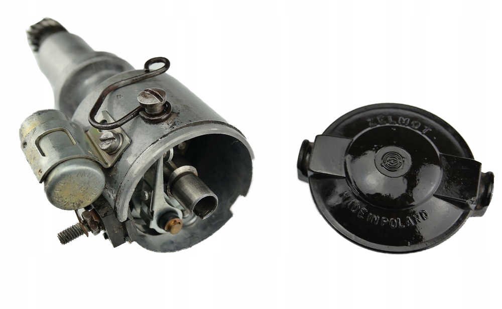 фото №3, Аппарат зажигание fiat 126p maluch плоская крышка трамблёра