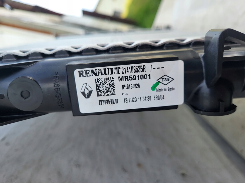 фото №4, Радиатор wody renault master iii 214108535r mahle