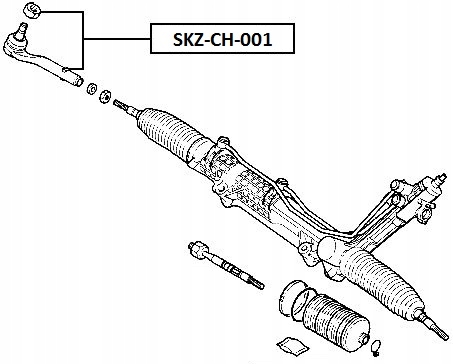 фото №14, Наконечник тяга кермовий chrysler voyager -00 dodge caravan | 4797706