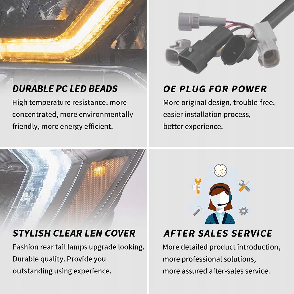 фото №6, Лампа лампы передние комплект +накладки led vland europa toyota tundra 2007-13