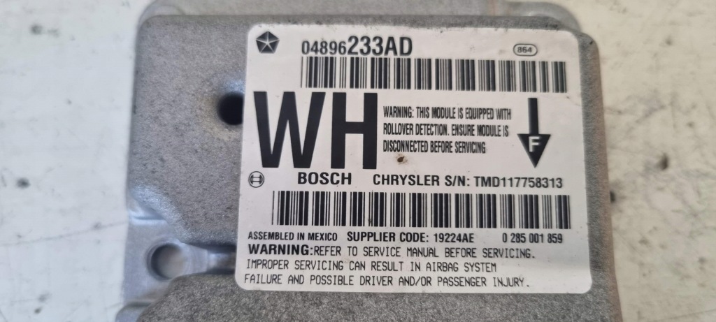 фото №4, Модуль подушка безопасности 04896233 ad do jeep wk