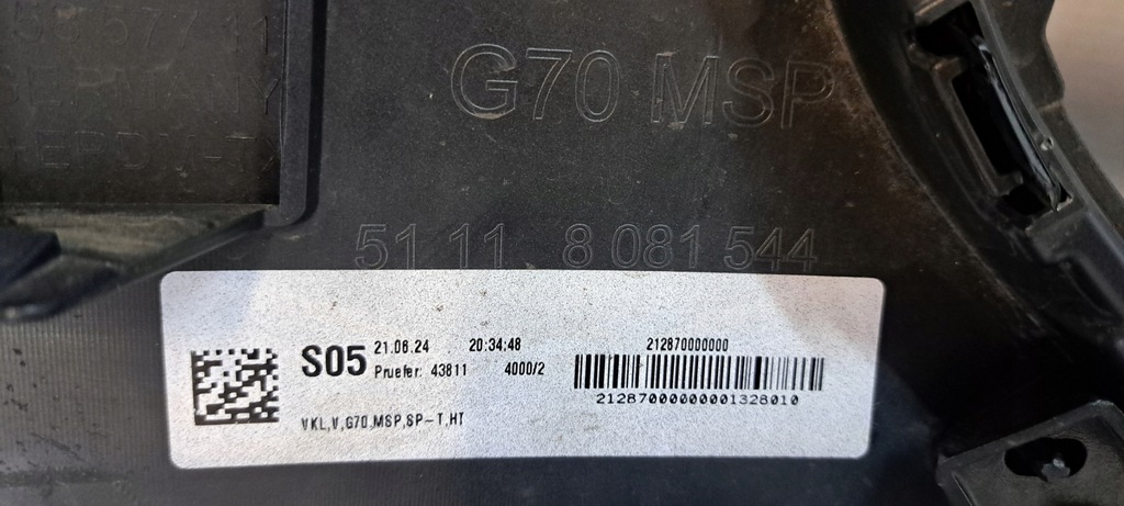 фото №15, Bmw 7 g70 vii m-pakiet 22- 51118081544 бампер передний перед оригинальный