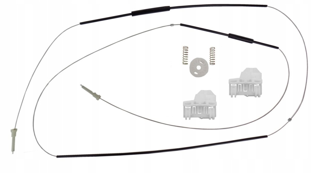 фото №1, Audi a4 b5 набір кронштейн ролик троси скло лівий