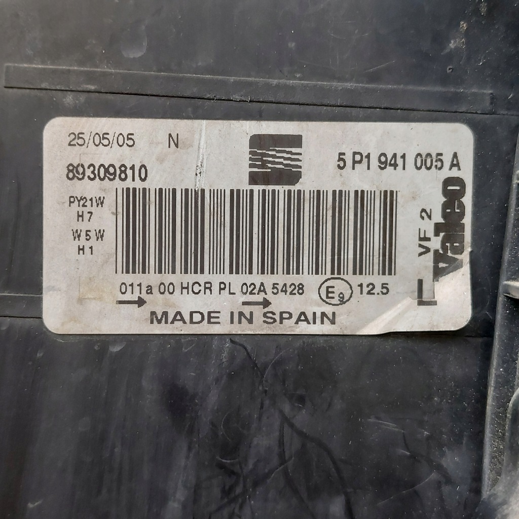 фото №10, Seat toledo 3 iii лампа левая передняя 89309810