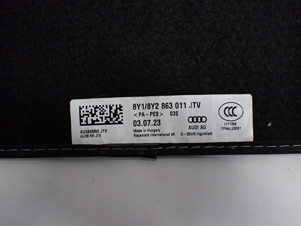 фото №8, Коврики коврики велюровые europa 8y1863011 audi a3 8y 23r