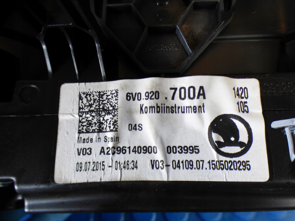 фото №15, Набор запуска бортовой компьютер счетчик skoda fabia iii 1.0bz