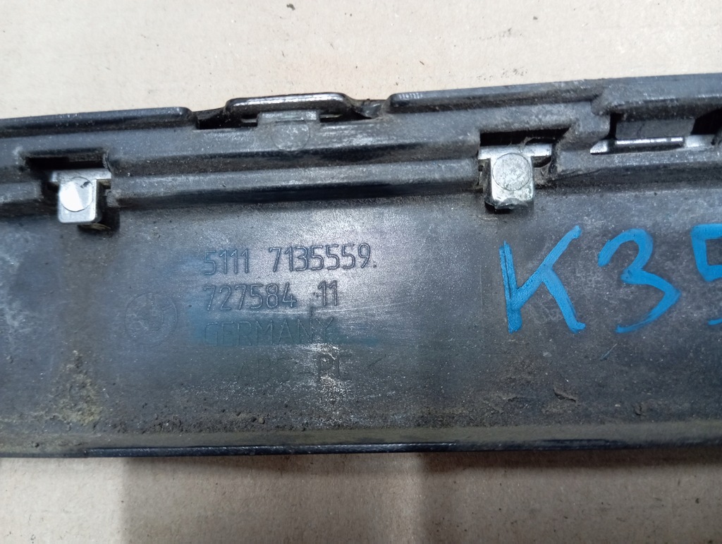 фото №6, Молдинг бампера лівий перед bmw 7 e65 e66 оригінал 7135559 pdc