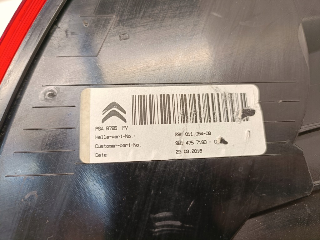 фото №9, Лампа правий задня c4 picasso ii 9814757180