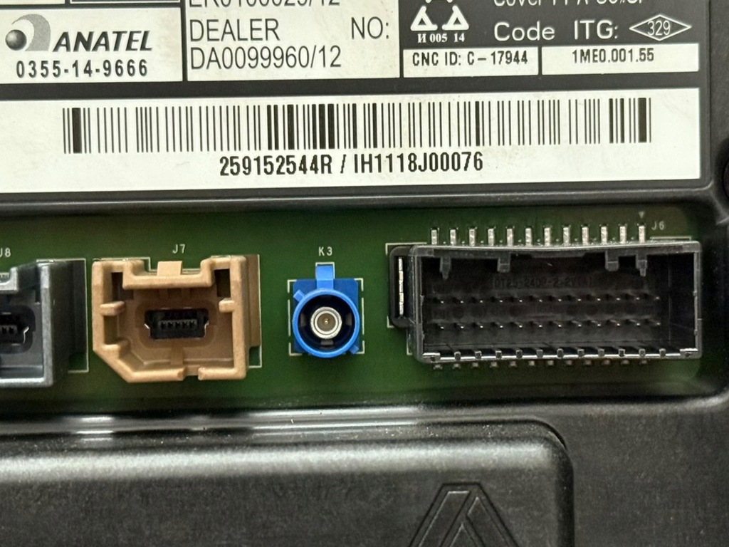 фото №8, Дисплей экран навигация радио renault captur 259152544r