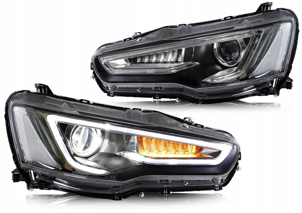 фото №1, Фары лампы kpl day line led neon тюнинг mitsubishi lancer viii 8 07-
