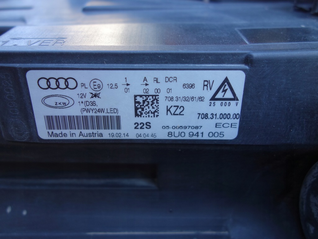 фото №8, Лампа ліва audi q3 ксенон led 8u0941005