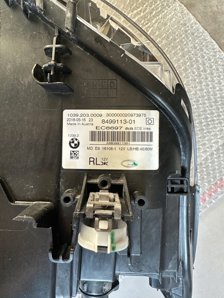 фото №15, Bmw 5 g30 g31 f90 фара лампа левая anglik 8499113-01