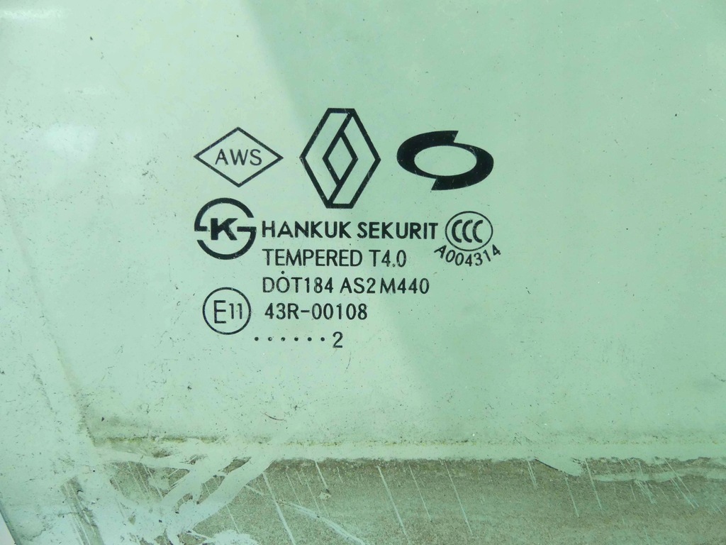 фото №2, Стекло дверь перед правая renault latitude 2012r