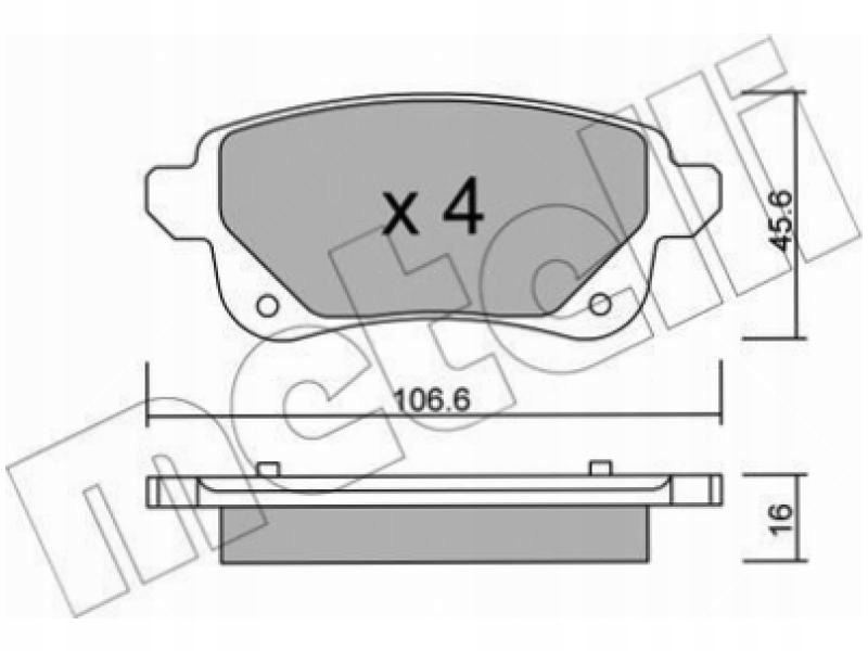 фото №2, Тормозные колодки задняя renault grand scenic iv 1.2-1.7 16- megane e-tech 21-