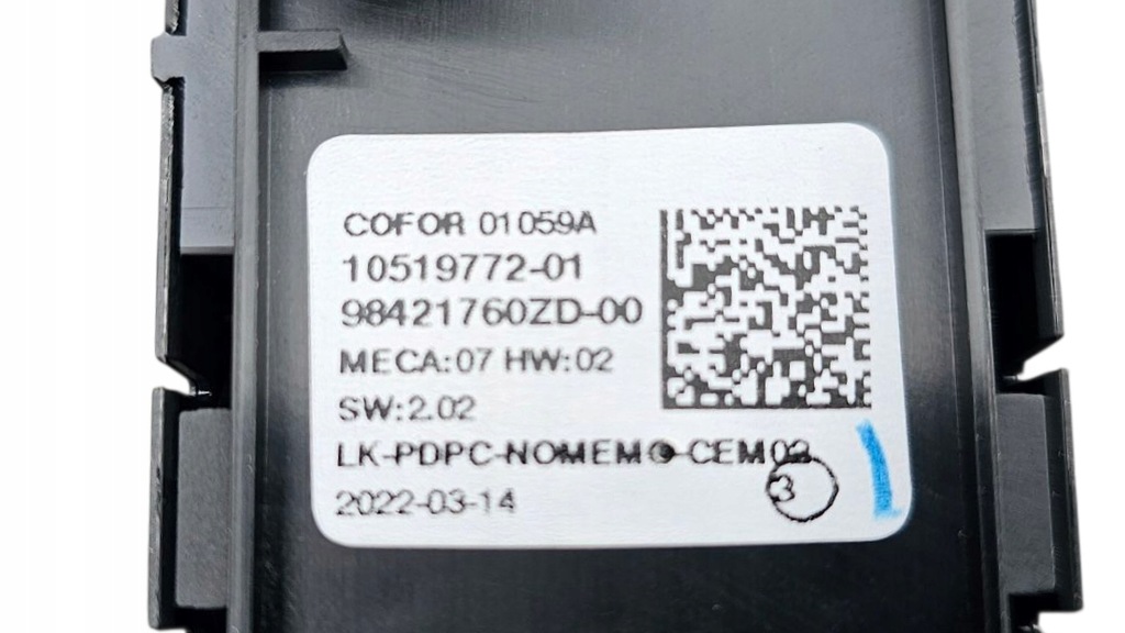 фото №11, Панель керування перемикач вікон peugeot 208 ii 2008 3008 98421770zd новий