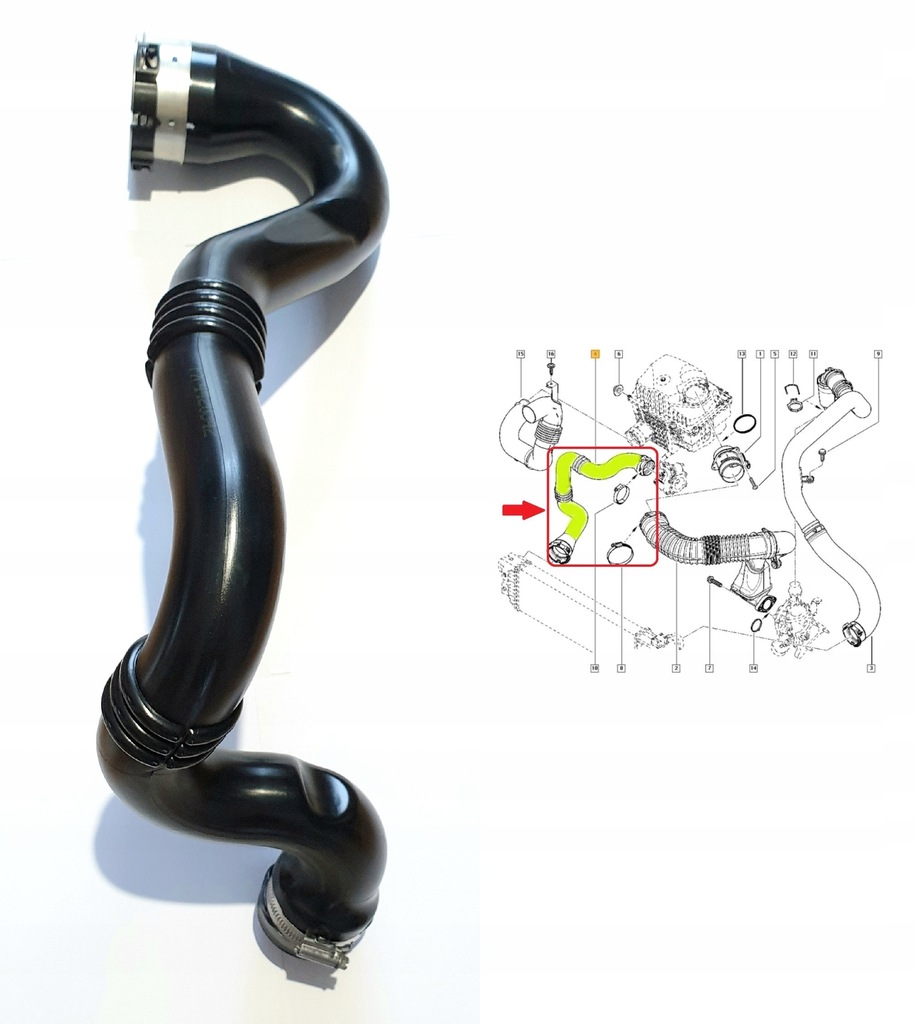 фото №1, Wąż turbo інтеркулер master iii 10- 2,3 dci