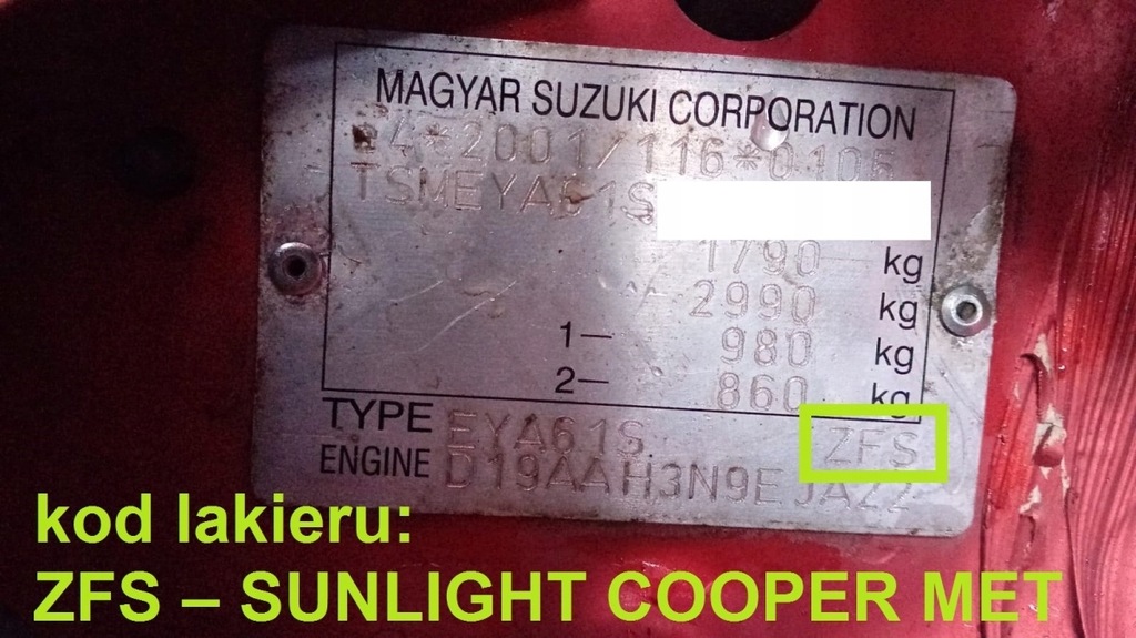 фото №7, Петли крышки задняя багажника zfs suzuki sx4 i ey hb 5d 06-09