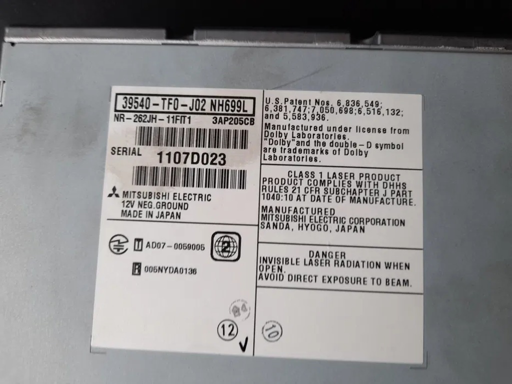 фото №4, Радио cd камера navi honda jazz iii 2011rok lift запчасти