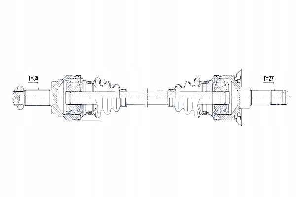 фото №11, Приводной вал приводная bmw x3 20i 20d 10- x4 20i 20d 14- задняя правая nty