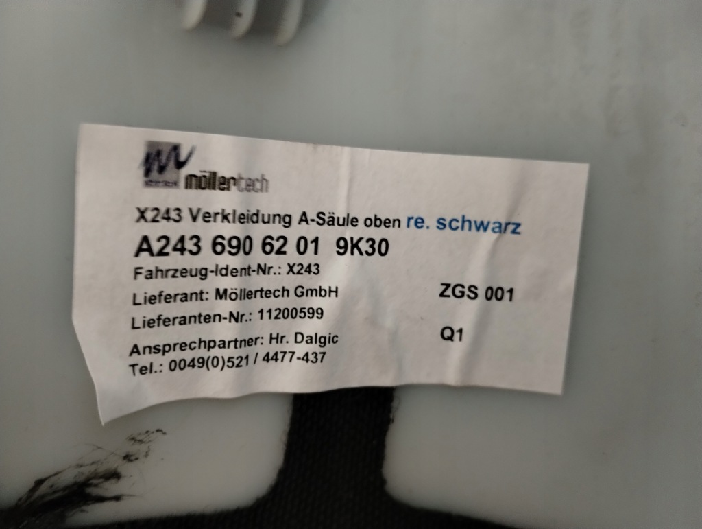 Купить Защита стойка b левая правая mercedes eqb a2436908900 a2436909000