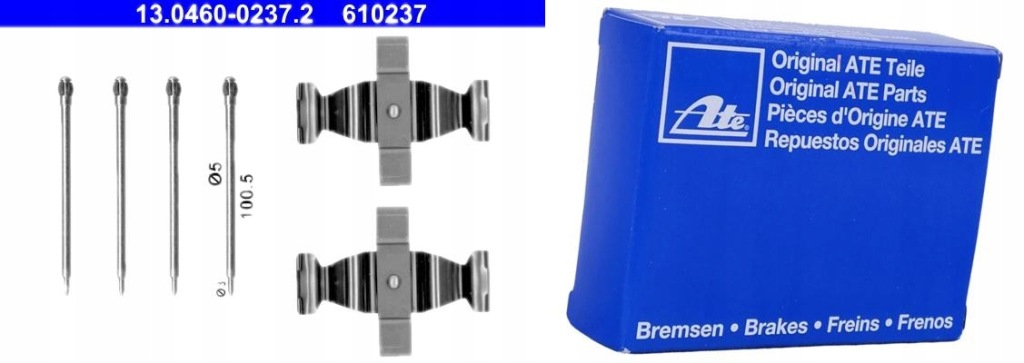 Купити Ate zest. монтажний гальмівних колодок гальмівний. 13.0460-0237